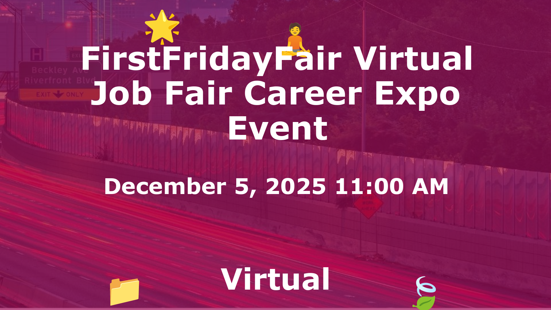 FirstFridayFair Virtual Job Fair Career Expo Event event image